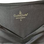 Cuddl Duds Silky Tank Dress Asymmetrical Overlay Womens Small Black Midi NWOT Photo 10