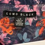 Como Black  Floral Patterned long sleeve blouse Photo 4