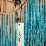 Nasty Gal NEW  Tassel Beaded Mini Shift Dress Rainbow US 6 UK 10 medium Photo 3