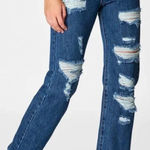 Carmar‎ Lucio Orion Dark Wash Ripped Denim Jeans Size 27 Blue Photo 0