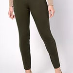 Susan Graver GRAVER  Status Stretch Slim Leg Ankle Pants XL Green Casual NWOT Photo 0