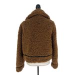 Stand Studio Audrey Brown Shearling Jacket with Black Accents Photo 14