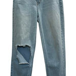Cello  Light Wash Denim Ripped Knee Boyfriend Jeans Size 7 Distressed EUC 28/29 Photo 0