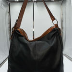 Ralph Lauren‎ Leather Farrington Hobo Shoulder Bag Black Photo 0