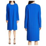 St. John Collection Architectural Ottoman Knit Jacket in Vivid Blue (6) Photo 1