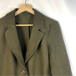 Boutique Olive Green Single Button Longline Trench Coat M Photo 2