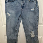 joe's jeans  Distressed Denim Boyfriend‎ Jeans Ripped Light Wash Size 32 Cropped Photo 0