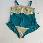 Lands' End Teal Slendersuit Carmela One Piece Underwire Swimsuit Size 18W Photo 6