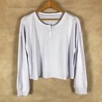 Jenni Soft Long Sleeve Henley Pajama Top, Lilac NWT XL Photo 1