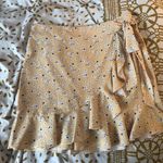 Princess Polly Yellow Wrap Skirt Photo 0