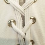 {S} Juli & Fred Off White Lace Up Dress Photo 9