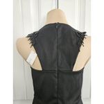 BCBGeneration Little Black Dress With Glass Bead Fringe At Shoulders Sz 0 NWT Photo 5