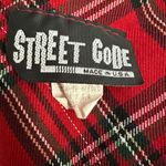 Street Code Vintage Micro Mini School Girl Red Plaid Skirt Size 7 Photo 2