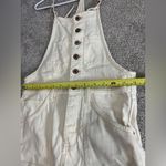 Pilcro and the Letterpress Anthropologie Pilcro Denim Overalls Cream size 26 adjustable straps Photo 6