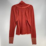 Free People  We The Free Women's Orange Marled Knit Cowl Neck Sweater Size Medium Photo 2