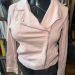 Old Navy blush pink elevated basics minimalist S moto jacket Photo 0