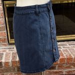 Celebrity Pink  Y2K VTG Dark Blue A-Line Mini Skirt w/ Buttons / 7 Juniors / EUC Photo 2