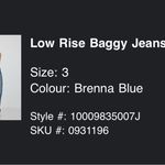 Garage  Low Rise Baggy Jeans Photo 2