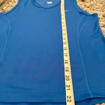 Nike  Dri-FIT Sleeveless V-Neck Athletic Top – Blue with Yellow Swoosh Photo 7