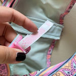 Victoria's Secret Victoria‎ Secret Paisley Print Purple Pink Turtoise Bikini Top Size S Adjustable Photo 5