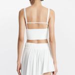 NWT Dion Lee White Split Strap Top Ivory Size M Photo 2