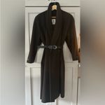 Jones New York Vintage Jones NY Chocolate Brown 100% Wool Coat Dress Jacket Sz Large Photo 3