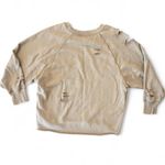 Aerie Light Brown Distressed Crewneck Medium Photo 1