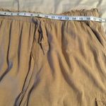Aerie Womens Size XL Beige High Rise Cargo Jogger Pants Linen Blend Tie Waist Photo 8