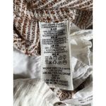 Free People Pants Womens Brown White Light at Sunrise Crop Drawstring Size 6 Photo 3