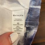 Athleta NWT  Blue & White Tie-Dye Tulum Ladder Bikini Top Photo 5