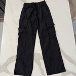 Princess Polly Flossie Parachute Pants Women’s 4 Black Cargo Pockets 100% Nylon Photo 3