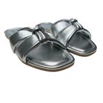 Seychelles  Shades of Cool Silver Women’s Flat Leather Sandals Size 7.5 NIB Photo 2
