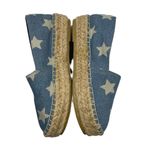 Steve Madden  TALAN Blue Chambray Star Print Espadrilles Size 7.5 Flats Photo 4