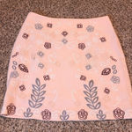 JOA Los Angeles Women's Pink Floral Embroidered Mini Skirt Size S Photo 0