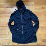 Hollister Navy Parka Size Large Photo 0