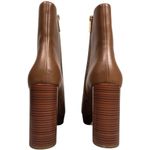 Michael Kors  Joanna Faux‎ Leather Platform Boot Bootie Luggage 10M NIB Photo 4