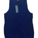 Banana Republic NWT  Navy Blue Organic Cotton Knit Sweater Vest Medium Photo 0
