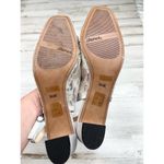 J Renee Silver Gray Lace Rhinestone Embellished Square Toe Slingback Heels 9.5 Photo 11