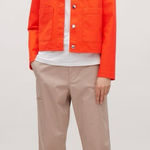 COS  Bright Orange Jacket Size 2 Photo 0