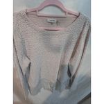 Calvin Klein  Textured Knit Top with Silky Shirt Hem Long Sleeve Light Pink XS Photo 1
