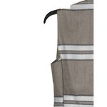 Worth Women Top Zip Up Belted Waist Vest Striped Linen Blend Workwear Tan Size 2 Photo 8