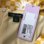 Wild Fable  Mini Slip Dress Sleeveless Satin Slit Floral Geometric Yellow M Photo 2