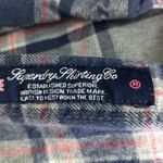 Superdry S Plaid Flat Cotton Flannel Shirt - Blue, Gray & Pink Photo 7