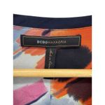 BCBGMAXAZRIA ‎ Silk Abstract Print Tunic Dress 12 V-Neck Painterly Mod Retro Photo 1