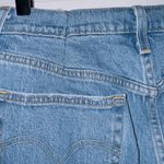 Levi's 501 Medium Wash Denim High Waisted Button Fly Raw Hem Skinny Jeans Photo 4
