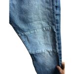 Frame Jeans Le Slouch Denim Medium Wash Straight Button Fly Leg Patch Mending Photo 6