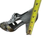 Vaneli Women's Gray Suede Peep Toe Lace Photo 11