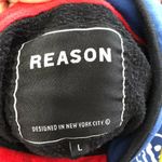 REASON Streetwear graphic color block hooded sweatshirt Size L Photo 5