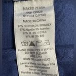 Naked Zebra Royal Blue Moto Jacket Women's Size S Cotton Blend Zip Front Casual Photo 12