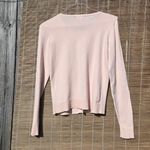 The Limited  front ruffle Pink sweater Cardigan L Photo 5